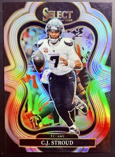 2025 Panini Select #334 -C.J. Stroud -Suite Level -Houston Texans - SILVER PRIZM