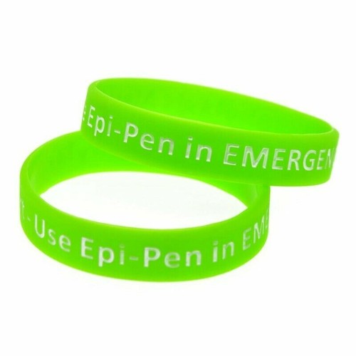 Wrist Bands Medical Alert Bracelets Health Survival Aware Adults Kids Silicone - Picture 14 of 26