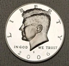 2006-S 50C Silver CAM (Proof) Kennedy Half Dollar 90% Silver ASW. 3617