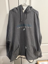 Vintage Philadelphia Eagles Hoodie Men's XXL Gray Oversized Team Equipment y2k