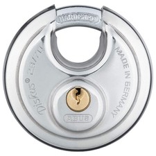 ABUS 28/70 KD Keyed Padlock, 49/64 in,Round,Silver 5JKP4