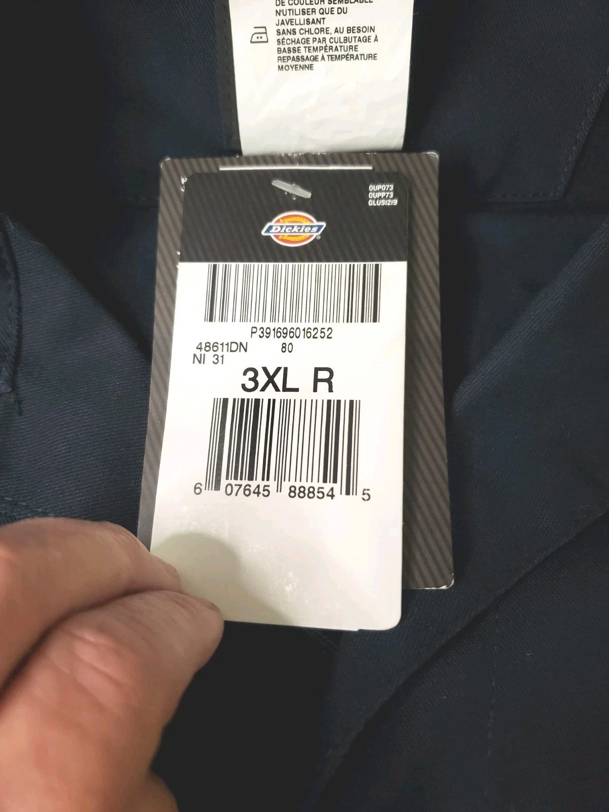 Dickies 3XL Regular Length Long Sleeve Stain Release Dark Blue Coveralls - product detail image 5