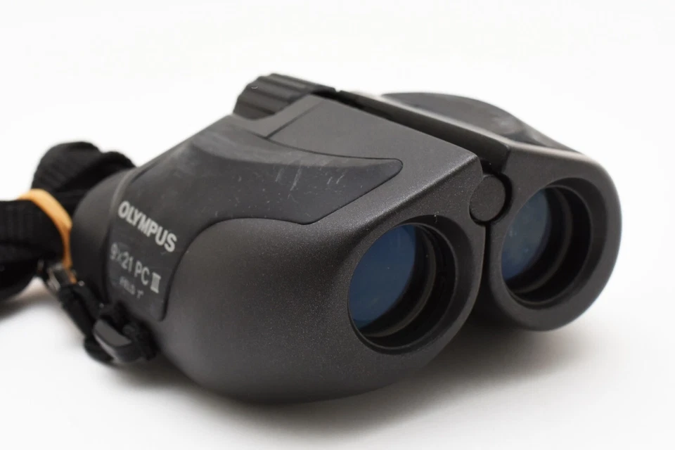 Binóculos OLYMPUS compacto 9x21 PC III campo de 7 graus com estojo F/S Japão E2301 - Imagem 3 de 4