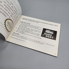 Super Mario Bros / Duck Hunt NES Nintendo Manual Booklet ONLY / No Game