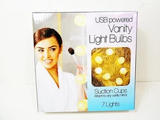Vanity Mirror Light Bulbs USB Portable LED Lights Makeup String Lighting 7 LEDS