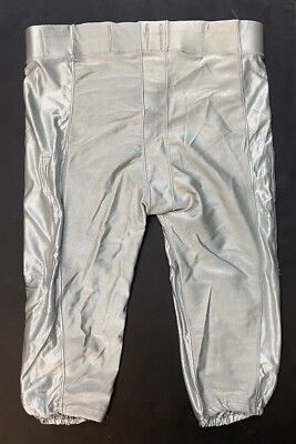 Shiny Football Pants Majestic 7830 Silver Grey Shiny Football