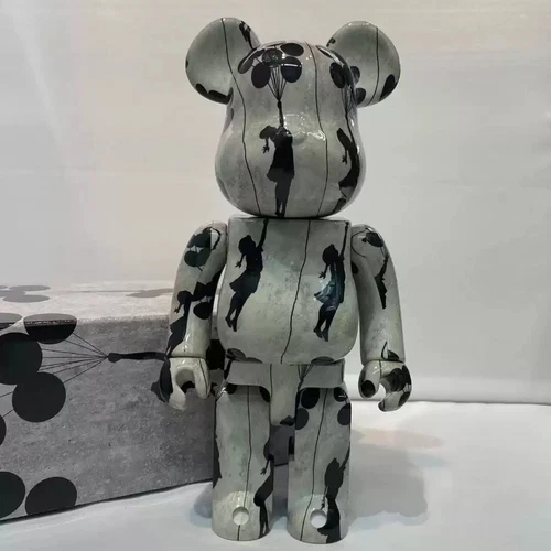 Bearbrick400% Balloon Girl Building Block Bear Action Figure Collection Toy Gift - Picture 4 of 20