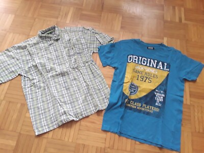 1x Jack&Jones, 1x Skyfly **1x Hemd, 1x T-Shirt  , Gr. 176, L
