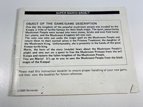 SUPER MARIO BROS. 1 2 3 -- NINTENDO NES INSTRUCTION BOOKLET MANUALS 