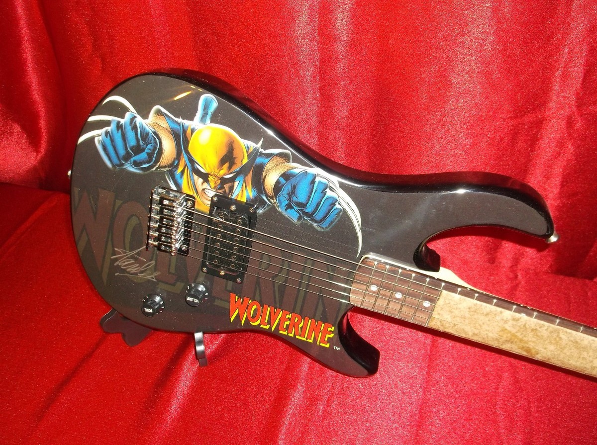 MARVELTONE/ ギター STAN LEE SIGNED WOLVERINE MARVEL PEAVEY ROCKMASTER GUITAR