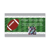 End Zone - Football - Baby Shower Or Birthday Party Game Scratch Off Cards - ... on sale End Zone - Football - Baby Shower Or Birthday Party Game Scratch Off Cards - ... on sale