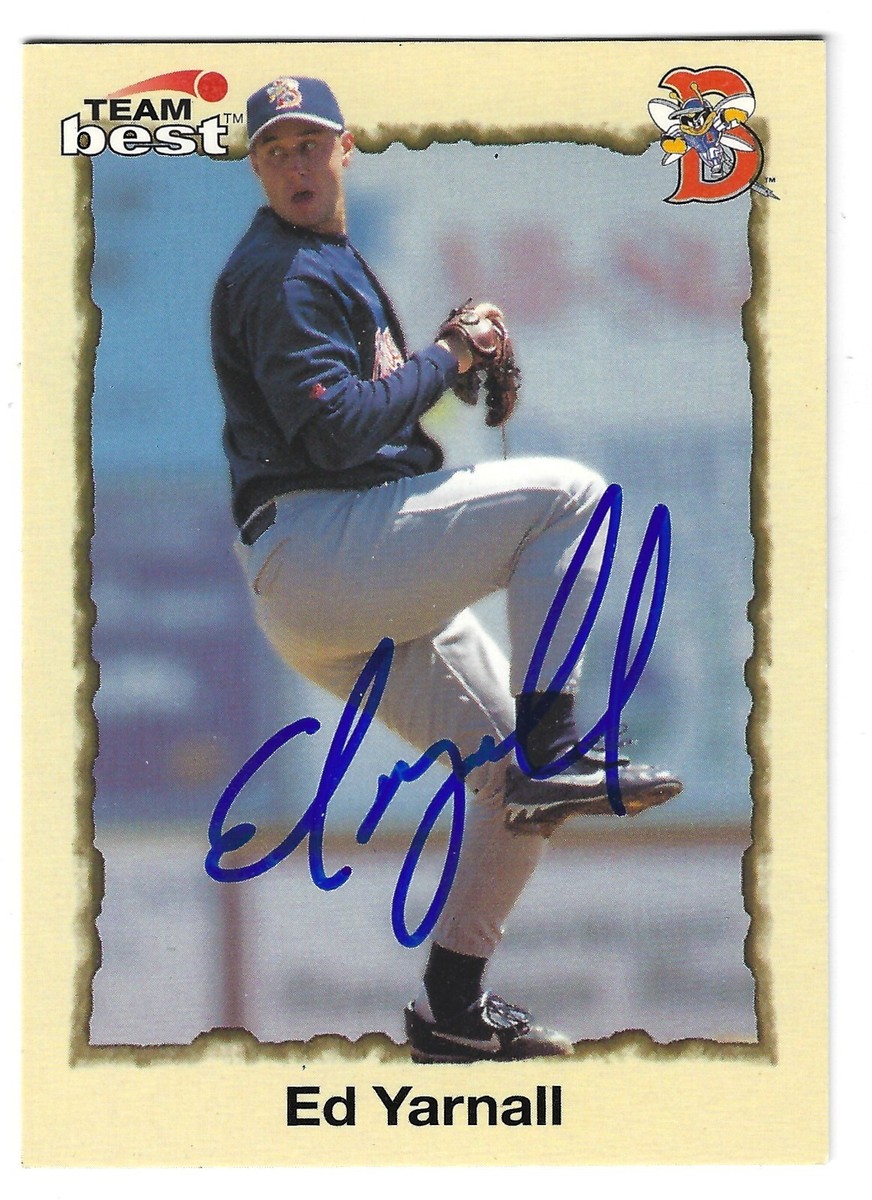 ED YARNALL BINGHAMTON METS SIGNED 1998 BASEBALL CARD NEW YORK