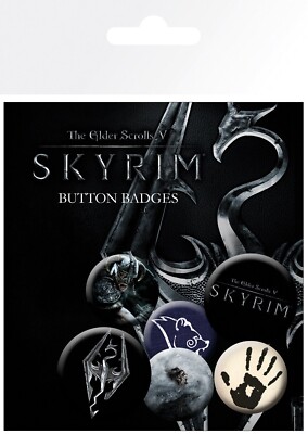 Offizielle Skyrim Mix Gaming Abzeichen 6 Pin Abzeichen Pack Zubehör Pins