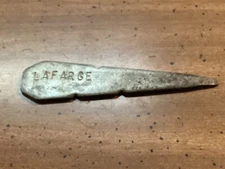 Vintage Metal Concrete Line Stake