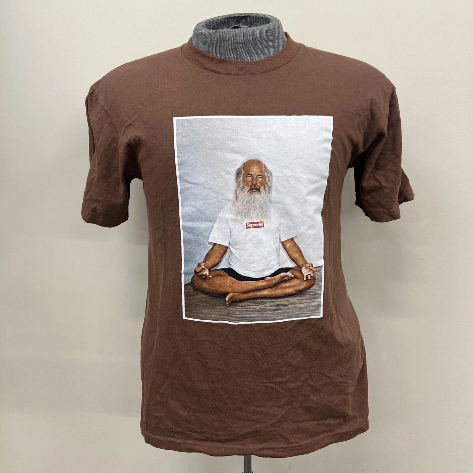 Supreme S Small Rick Rubin T shirt S/S marron livraison gratuite avantages Chrty