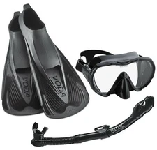 Phantom Aquatics Voda Full Foot Fin Mask Snorkel Set (Made In Italy)
