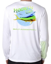 Salt Addiction long sleeve microfiber saltwater fishing t shirt uv upf 50+ Mahi