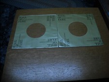 45RPM COMPANY SLEEVES. LOT OF TWO COLUMBIA HALL OF FAME.