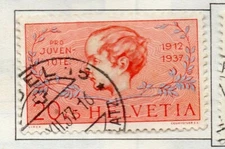 Switzerland Helvetia 1936-44 Early Issue Fine Used 20c. NW-168751