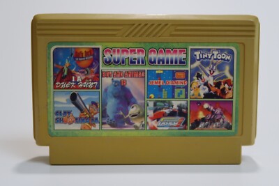 SUPER GAME bit Famiclone 90`s cartridge Dendy Famicom 60 pin