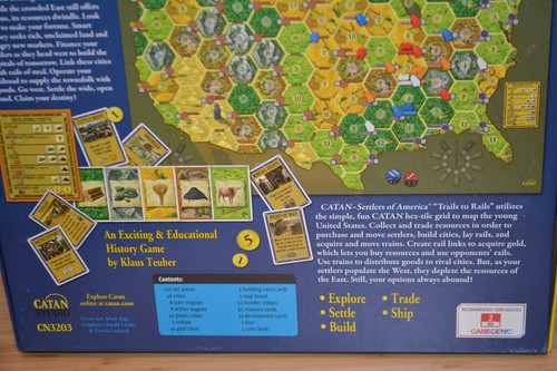 Klaus Teubers Catan Histories: Settlers of America Trails To Rails Catan Studios - Picture 4 of 6