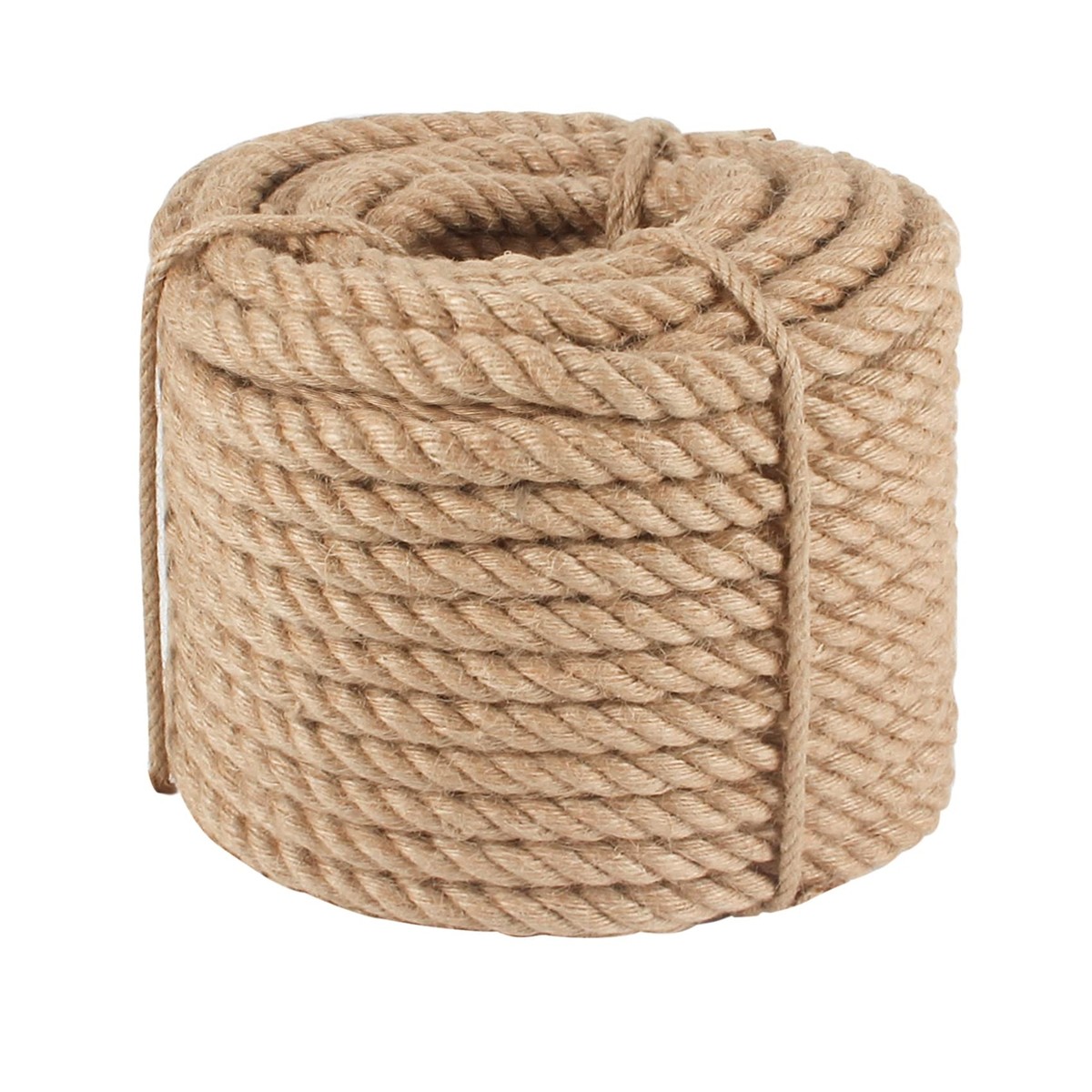 Lock Line Rope 2in Manila Rope Natural - 2 Inch Diameter X 25 Feet Long, 4-Strand Twisted ...