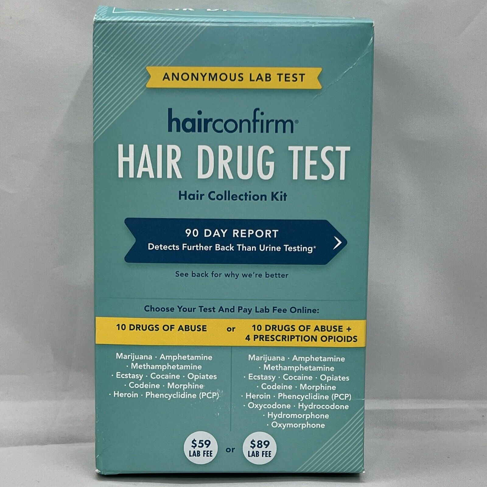 HAIRCONFIRM Hair Drug Report Test Detects As Far As 90 Days Hair Collection  Kit 895330002998 | eBay
