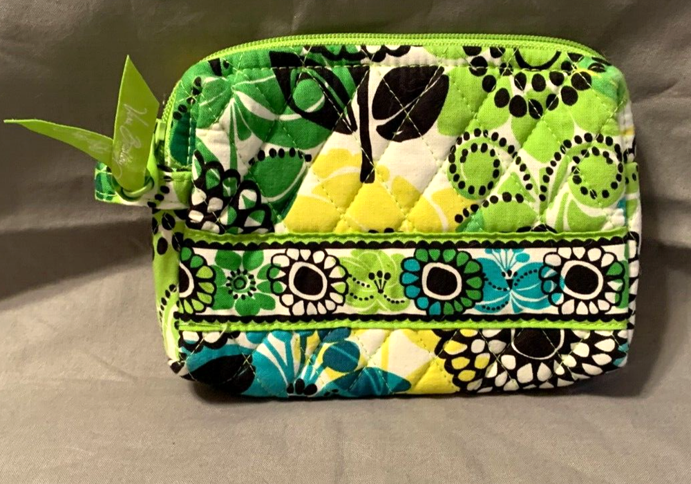 VERA BRADLEY Lime's Up Small Cosmetic Bag NWT