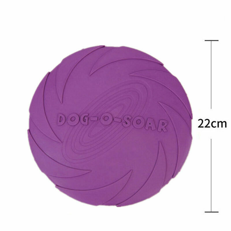 Silicone Dog Frisbee Training Toy Throwing Disc Fetch UK Toys SML 1700