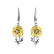 Fashion Sunflower Dangle Drop Dangle Earrings Women Exquisite Trendy Accessories