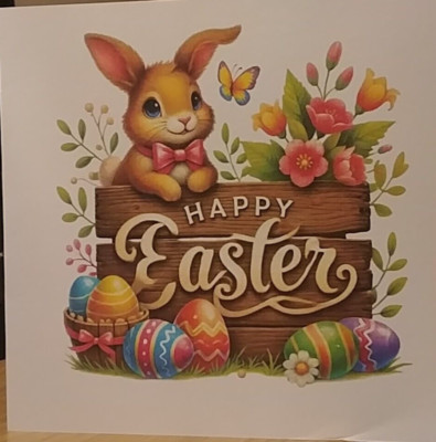 Handarbeit Osterkarte