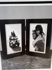 Malden Black wood double horizontal Picture Photo Frame 5 X 7" New in Box