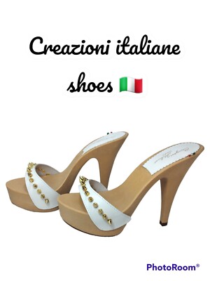 Zoccoli clogs mules shoes artigianali made in italy 