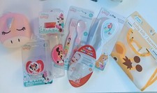 DISNEY Baby Girl Toddler GIFT Set LOT 9 Pc Bath Bib Feeding Grooming Set NWT