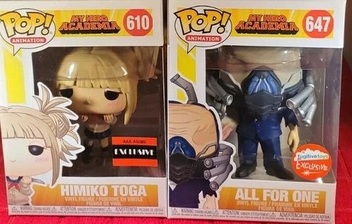 Funko Pop! My Hero Academia - HIMIKO TOGA #610 (AAA) & ALL FOR ONE (Fugitive)