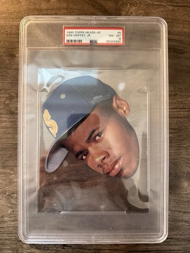 1990 Topps Ken Griffey Jr Heads Up PSA 8