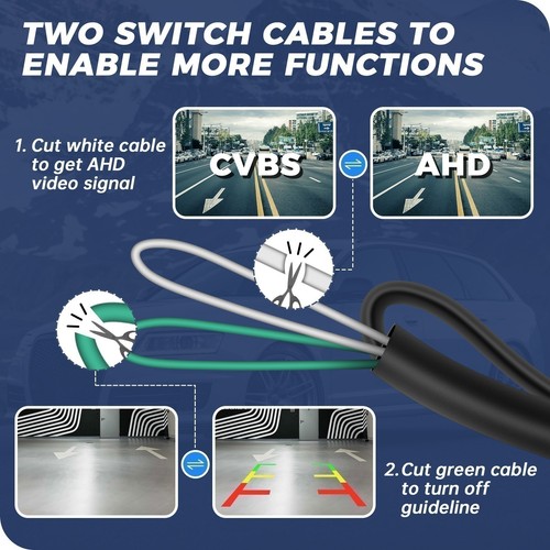Car Trunk Handle HD Rear View Backup Parking Camera for Audi A4 A6 A8L S5 Q3 Q5 - Picture 3 of 11