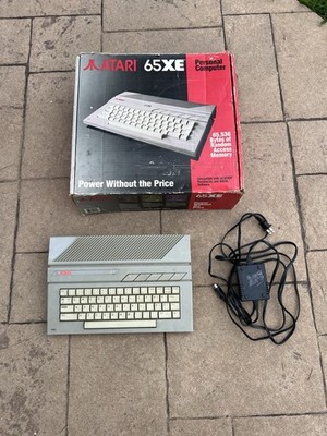 Atari 65XE Personal Computer  W/ S-Drive Max  - Power Supply - Tested And Box