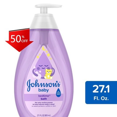 Johnson's Bedtime Baby Bath with Soothing Natural Calm Aromas- 27.1oz