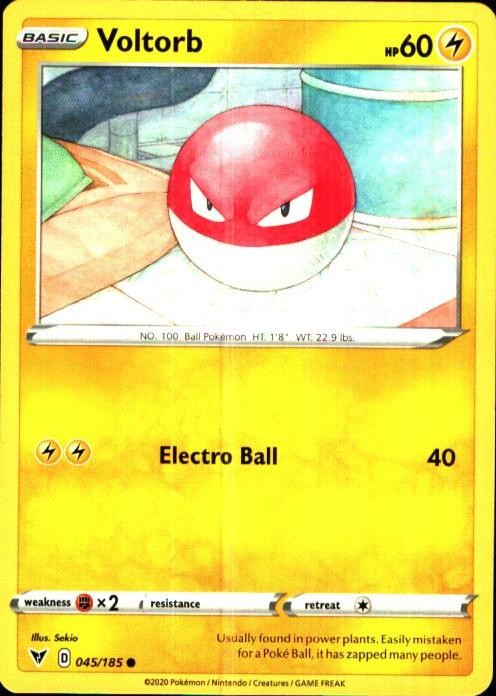 Voltorb 045/185 C Vivid Voltage Pokemon LP