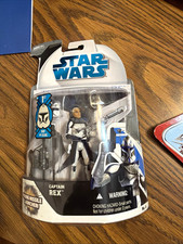 Star Wars The Clone Wars Captain Rex 4 2008 Hasbro Action Figure MOC Rare