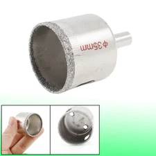 35mm Dia Diamond Coated Marble Glass Hole Saw Cutter 51mm Long