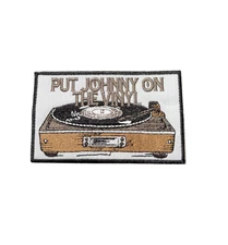 Johnny Cash Vinyl Record Music Rock Band Concert Patch, Iron On/Sew On