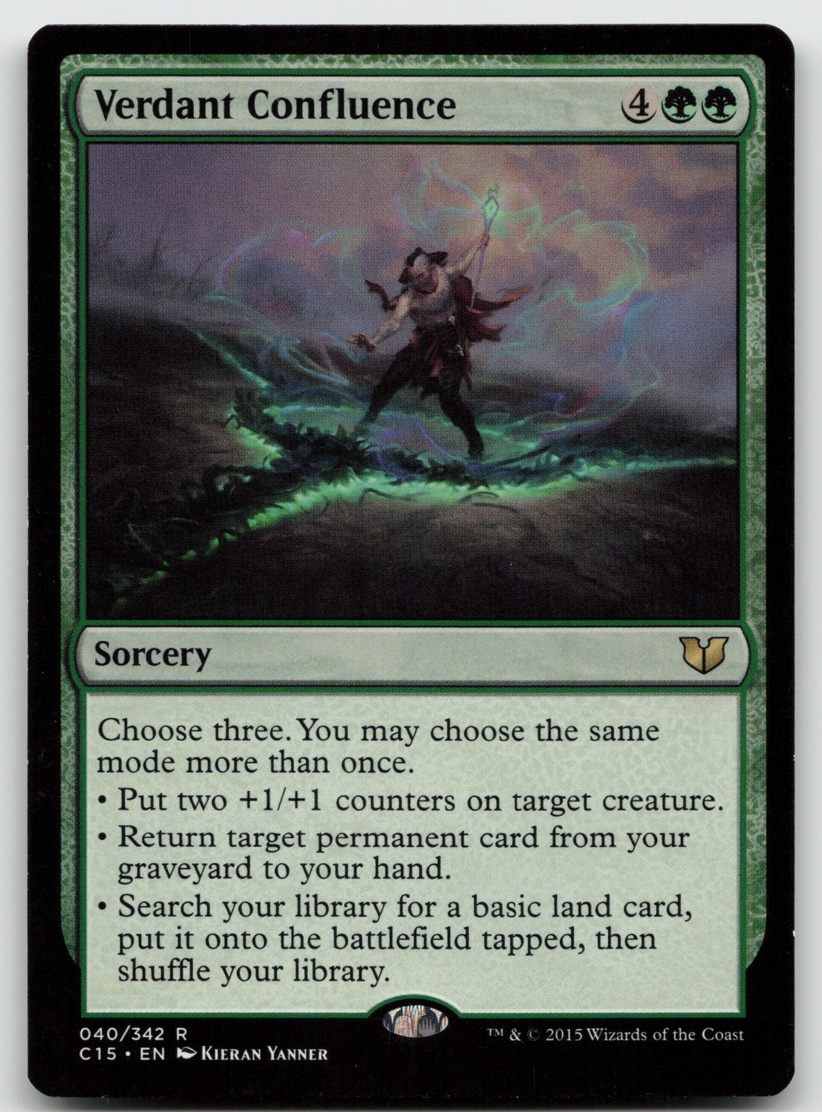 Verdant Confluence Commander 2015 40 R LP MTG