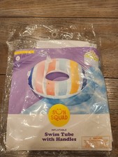 Sun Squad Inflatable Swim Tube with Handles M...