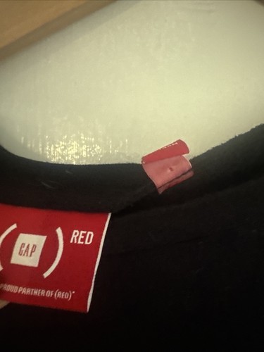 Gap (RED) Graphic T-Shirt Black Long Sleeve Size XXL (14-16) - Picture 3 of 4