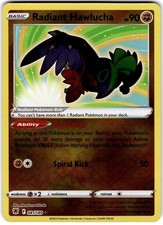 radiant hawlucha pokemon card Ability Big Match As long as this Pokmon is on your Bench Radiant Hawlucha Pokmon TCG Cards