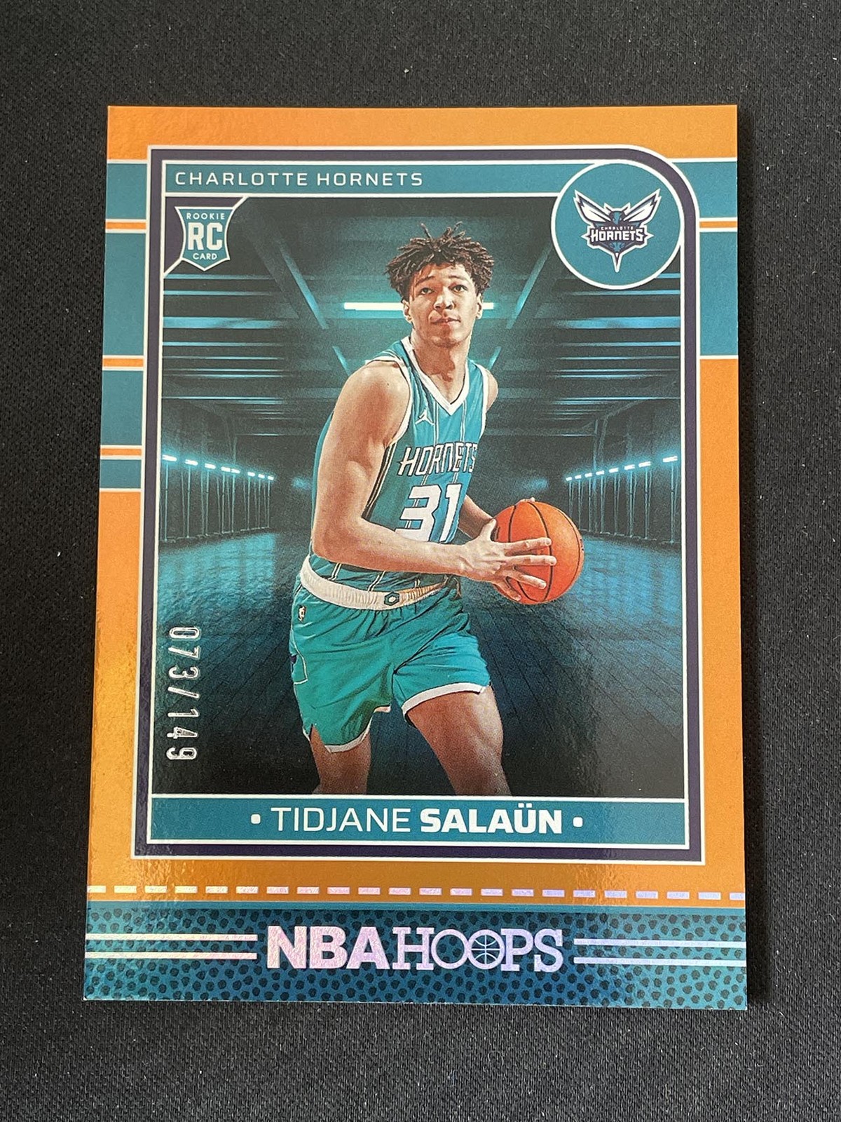 Tidjane Salaun 2024-25 Panini NBA Hoops Orange 073/149 RC #236