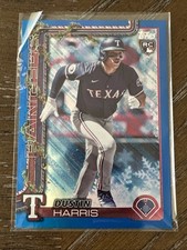 2025 Topps Holiday - Dustin Harris #H166 Holiday Blue Metallic Glitter (RC)