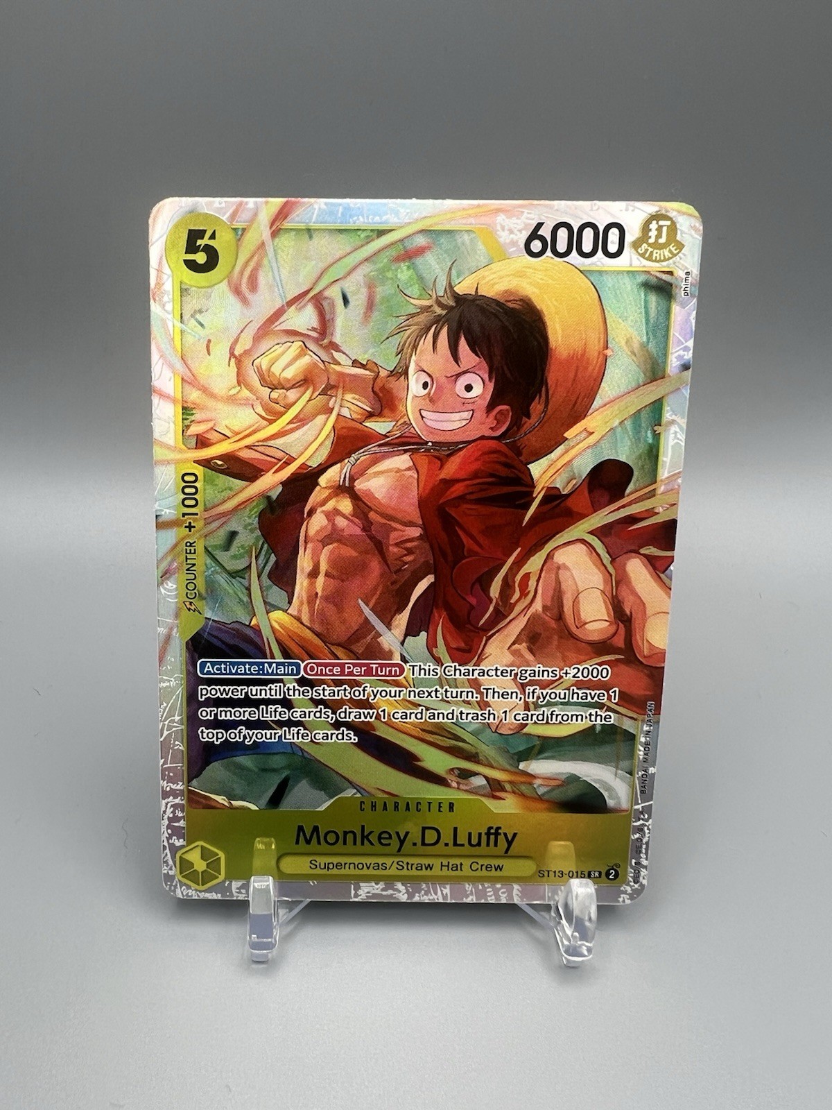 One Piece Card Game The Three Brothers ST13-015 Monkey D Luffy Foil English